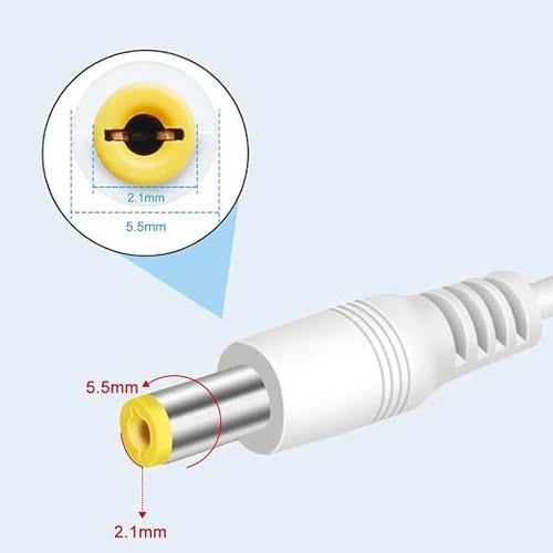 inShareplus 2er-Pack DC 24 V Netzteil, 100–240 V AC auf DC 24 Volt 1 A 24 W LED-Treiber, Niederspannungstransformator mit 5,5 mm x 2,1 mm DC-Stecker, Wandadapter für 24 V LED-Lichtstreifen, CCTV-Kamera 
