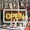inSharePlus LED Neon Open Sign, 16"x 9" Open Sign for Business, Ultra Bright Lighted Sign Open, Electric Light up Sign for Stores, Restaurants Offices Retail Shops Window Storefronts (Horizontal)…