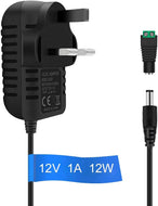 inShareplus 12V 1A 12W LED Power Supply, 100-240V AC to 12V 1Amp DC Power Adapter, Low Voltage Transformer for LED Strip Light