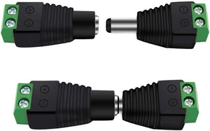 inShareplus 10 Pack 5.5 X 2.1mm Barrel Power 12V Male and Female DC Connector Adapter for CCTV Security Camera LED Strip by inShareplus