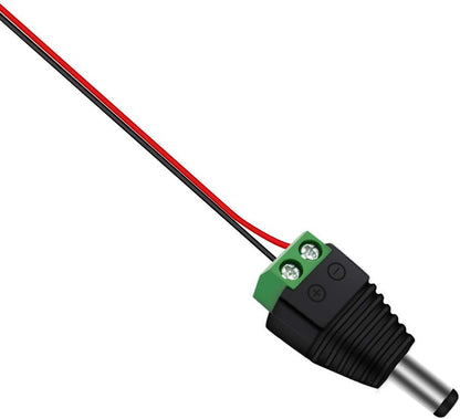 inShareplus 10 Pack 5.5 X 2.1mm Barrel Power 12V Male and Female DC Connector Adapter for CCTV Security Camera LED Strip by inShareplus