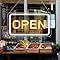 inSharePlus LED Neon Open Sign, 16"x 9" Open Sign for Business, Ultra Bright Lighted Sign Open, Electric Light up Sign for Stores, Restaurants Offices Retail Shops Window Storefronts (Horizontal)…