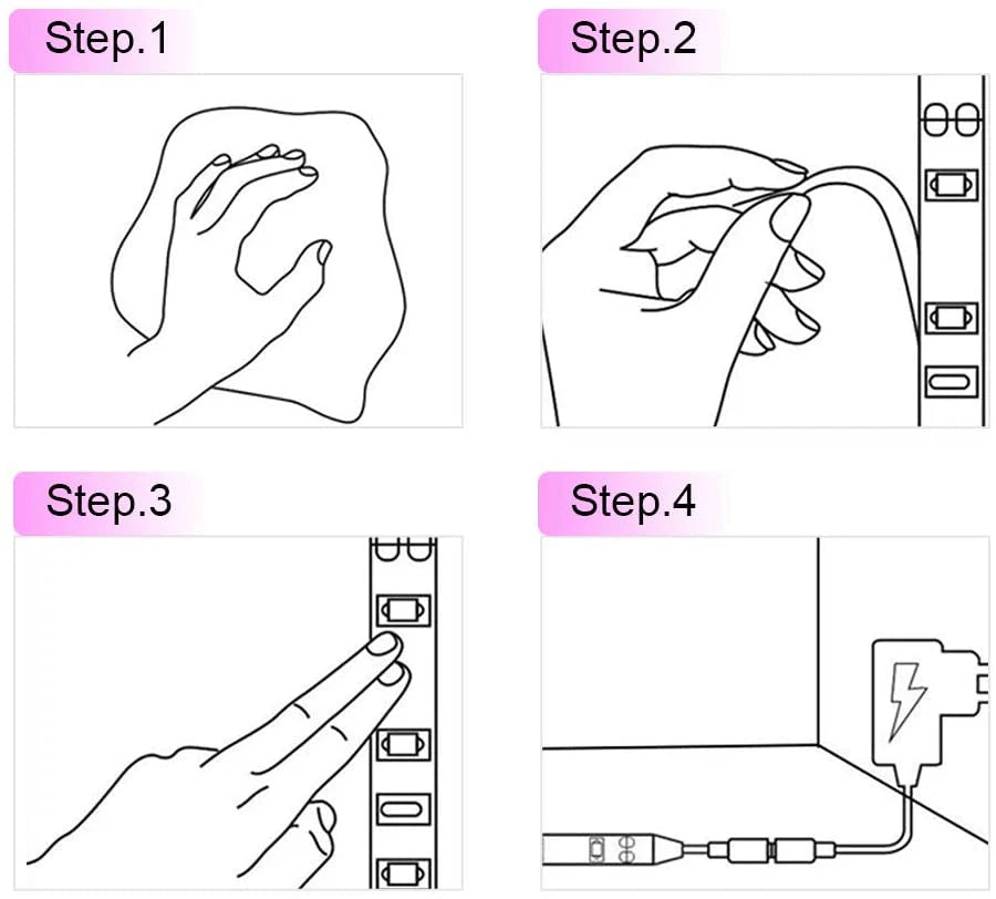 365–370nm 240 LEDs/m UV Blacklight LED Strip | SMD2835 | DC12V | Non-Waterproof / IP65 Waterproof/IP67 Waterproof | Not Include Power Supply | For Fluorescent Effects, Glow Decoration & Blacklight Applications