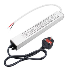 Laden Sie das Bild in den Galerie-Viewer, inShareplus LED Power Supply, 24V 40W IP67 Waterproof Outdoor Driver, AC 110-260V to DC 24V 1.7A Low Voltage Transformer, Adapter with 3-Prong Plug for LED Light, Computer Project, Outdoor Use