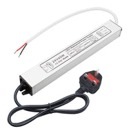 inShareplus LED Power Supply, 24V 40W IP67 Waterproof Outdoor Driver, AC 110-260V to DC 24V 1.7A Low Voltage Transformer, Adapter with 3-Prong Plug for LED Light, Computer Project, Outdoor Use