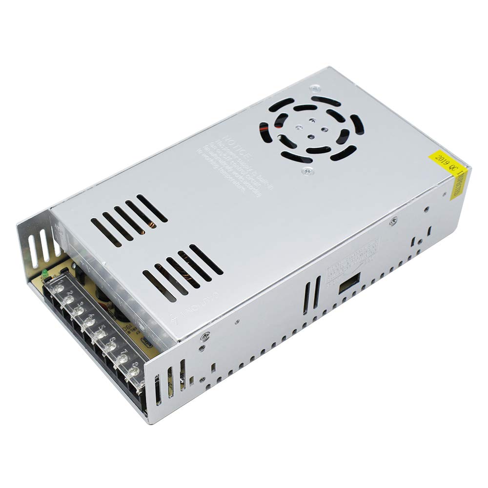 inShareplus 24 V 16,5 A 400 W universell geregeltes Schaltnetzteil, 100–240 V AC auf DC 24 Volt LED-Treiber, Konverter, Transformator, Adapter für LED-Lichtstreifen, CCTV, Computerprojekt, 3D-Drucker usw. 