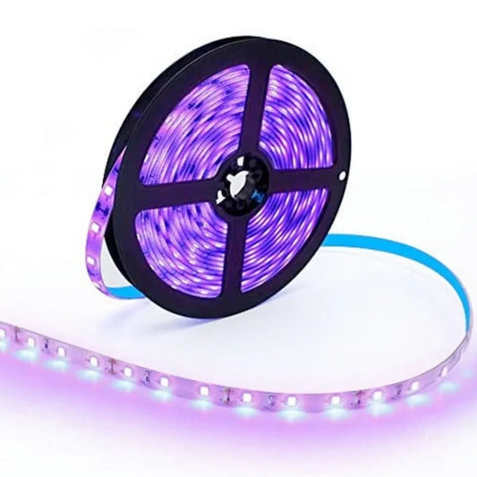 365–370nm 60 LEDs/m UV Blacklight LED Strip | SMD2835 / SMD5050 | DC12V | Non-Waterproof / IP65 Waterproof/IP67 Waterproof | Not Include Power Supply | For Fluorescent Effects, Glow Decoration & Blacklight Applications