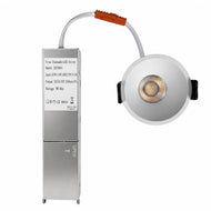 EZ-US Series Angled Reflector 9W (2.6″) Deep Anti-Glare Recessed LED Downlight | 100–130V | 4/12 Pack | 5CCT Adjustable | 24° Beam | CRI>95 | for Home & Light Commercial Use