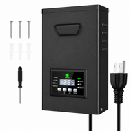 500W Low Voltage Lighting Transformer – 120V to 12V/15V AC, Timer & Internal Photocell, Low Voltage Power Supply for Outdoor LED Lighting