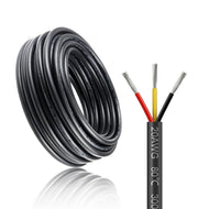inShareplus 20AWG 3 x 0.5 mm² 10 m Electric Cable 3-Core Cable, 5V/12V/24V Underground Cable Tinned Copper Cable, 300V Flexible and Soft Power Cable High Temperature Resistance Extension Cable 10 m