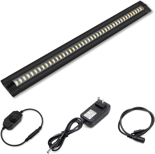 inShareplus Ultradünne dimmbare LED-Unterschrankbeleuchtung, 32 cm/13 Zoll, Naturweiß, 450 lm, CRI90, mit sämtlichem Zubehör, Unterbauleuchten-Set, Schranklichtleiste 