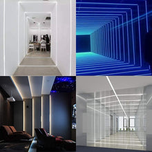 Load image into Gallery viewer, inShareplus LED Aluminum Channel System, 3.3ft/1 Meter, 6 Pack, Black, V Shape with Milk White Cover, End Caps and Mounting Clips, Aluminum Profile for LED Strip Light Installation [Energy Class F]
