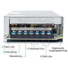 Load image into Gallery viewer, inShareplus 24 V Power Supply 8.5 A 200 W, DC Universal Regulated Switching Power Supply, Transformer 230 V to 24 V LED Driver, Transformer, Adapter for LED Strip Light, 3D Printer, Computer Project,