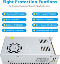 Load image into Gallery viewer, inShareplus 5V 60A 300W, DC Universal Regulated Switching Power Supply, Converter, LED Driver, Transformer, Adapter for LED Strips Pixel Lights, 3D Printer, Computer Project, CCTV