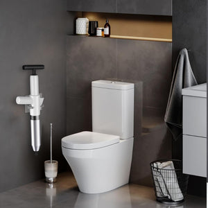 inShareplus Toilet Plunger, White Toilet Unblocker Heavy Duty, High Pressure Plunger Kit with 4 Replaceable Heads, Plunger Sink Unblocker for Unblocking Toilets, Sink, Bathtub, Floor, Drain