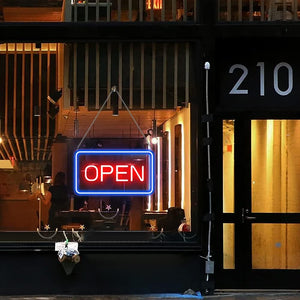 inSharePlus LED Neon Open Sign, 16"x 9" Open Sign for Business, Ultra Bright Lighted Sign Open, Electric Light up Sign for Stores, Restaurants Offices Retail Shops Window Storefronts (Horizontal)…