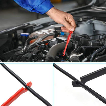 inShareplus Elektronischer Draht-Piercing-Sondenclip 2 mm für Kfz-Diagnosetester-Werkzeug, Isolierung der Drahtrückseiten-Sondenstifte zur Kfz-Schaltkreiserkennung, Schwarz und Rot, 2er-Pack 