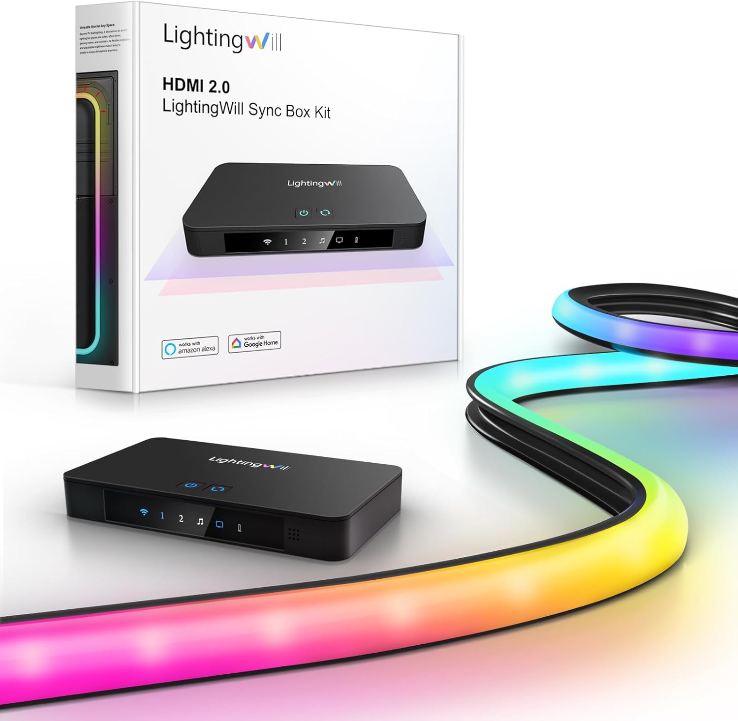 LightingWill HDMI 2.0 Sync Box Kit – Immersive TV Backlight for an Enh ...