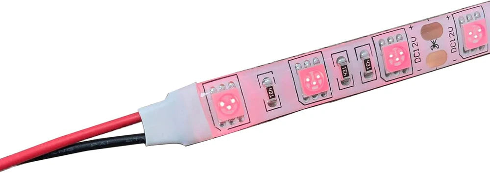 inSharePlus Mini-Inline-LED-Dimmschalter DC 12 V 2 A PWM mit DC-Buchse 5.5/2.1-Anschluss für einfarbige 3528 5050 LED-Lichtstreifen (1 Packung, Schwarz) 