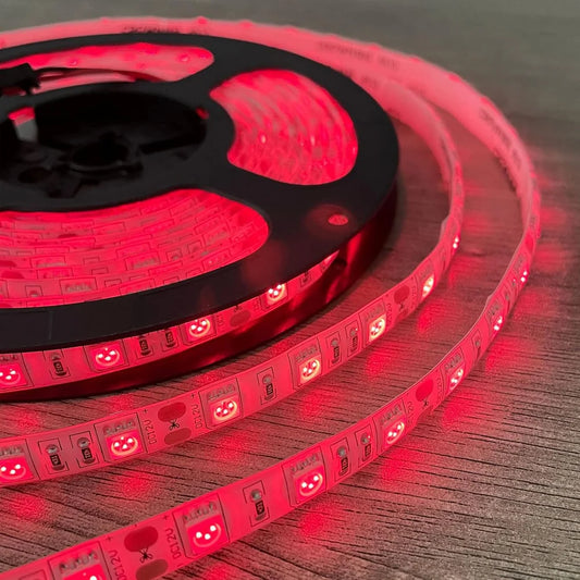660–670nm 30 LEDs/m DC12V IR LED Light Strip – High Power Deep Red for Horticulture Systems, SMD5050, IP00/IP65, 5 Meters