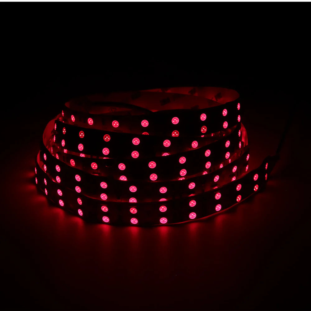 940nm 60 LEDs/m DC12V IR LED Light Strip – Invisible IR for Sensor Devices and Face Recognition, SMD2835/SMD5050, IP00/IP65, 5 Meters