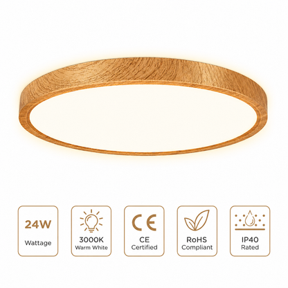 inSharepuls LED-Deckenleuchte, 5000 K Tageslichtweiß, 24 W (entspricht 240 W), 12 Zoll flache, moderne Deckenbeleuchtung, 3200 lm, Deckenlampe für Badezimmer, Veranda, Küche, Schlafzimmer, Wohnzimmer, Flur 