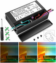 Laden Sie das Bild in den Galerie-Viewer, inShareplus 24V 100W Dimmable LED Driver, 5-in-1 Triac/ELV/MLV//0-10V/1-10V/PWM/V-R Dimming AC to DC Power Supply, IP67 Waterproof LED Transformer, UL Listed, Compatible with Lutron &amp; Leviton Dimmer