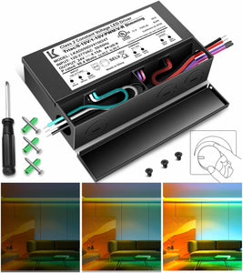 inShareplus 24V 100W Dimmable LED Driver, 5-in-1 Triac/ELV/MLV//0-10V/1-10V/PWM/V-R Dimming AC to DC Power Supply, IP67 Waterproof LED Transformer, UL Listed, Compatible with Lutron & Leviton Dimmer