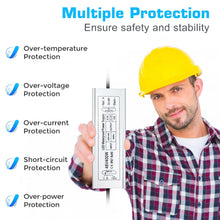 Load image into Gallery viewer, inShareplus 48V 400W LED Power Supply, IP67 Rainproof Waterproof Outdoor Driver,AC 90-140V to DC 48V Low Voltage Transformer, Adapter Converter for LED Light, Computer Project, Outdoor Use