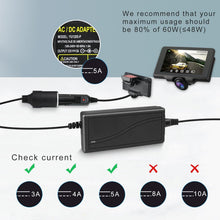 Load image into Gallery viewer, inShareplus 12V 60W AC to DC Converter, 220V to 12V 5A Car Cigarette Lighter Adapter to Wall Outlet Socket, 12 Volt Power Supply Transformer for Car Devices (MP3, Fan, Dash Cam ect.)