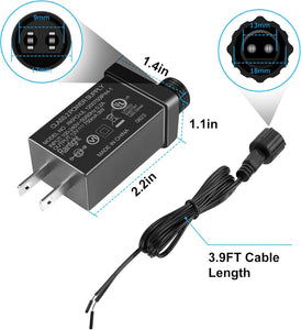 inShareplus Netzteil der Klasse 2, 12 V, 9 W, UL-gelistet, IP44, wasserdicht, LED-Ersatzadapter, LED-Treibertransformator für Weihnachtsbaum, Lichterkette, Projektorlicht, Rasenlampe, aufblasbares Gerät 