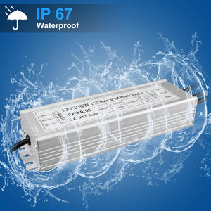 inShareplus 12V 300W Power Supply, AC 110-260V to DC 12 Volt 25A Converter, IP67 Waterproof Low Voltage Transformer, LED Driver for LED Light, Outdoor Use and Any 12v Products