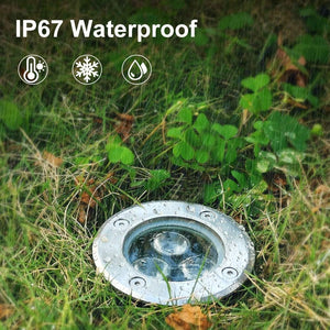 inShareplus 3W LED in Ground Lights, Well Light, Outdoor Landscape Lights, Pathway Lights, Warm White, Waterproof IP67 DC 12V 24V Low Voltage Outdoor Spotlights for Driveway, Deck, Step, Garden Lights (6 Pack) [Energy Class G]