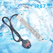 Laden Sie das Bild in den Galerie-Viewer, inShareplus LED Power Supply, 24V 40W IP67 Waterproof Outdoor Driver, AC 110-260V to DC 24V 1.7A Low Voltage Transformer, Adapter with 3-Prong Plug for LED Light, Computer Project, Outdoor Use