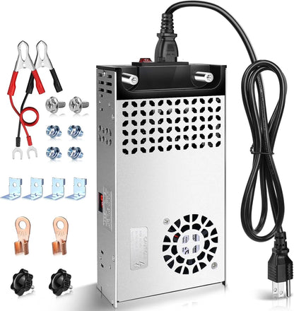 Upgrade 12V DC LED Switching Power Supplies 360W–720W (30A–60A), AC 110/240V Input Converter & Transformer, Cooling Fan Design, LED Driver Adapter for Strip Lights, 3D Printer, Radio — US/UK/EU Plug Options, CE/FCC/RoHS Certified