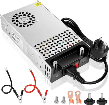 Upgrade 12V DC LED Switching Power Supplies 360W–720W (30A–60A), AC 110/240V Input Converter & Transformer, Cooling Fan Design, LED Driver Adapter for Strip Lights, 3D Printer, Radio — US/UK/EU Plug Options, CE/FCC/RoHS Certified