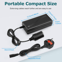 Load image into Gallery viewer, inShareplus 12V 60W AC to DC Converter, 220V to 12V 5A Car Cigarette Lighter Adapter to Wall Outlet Socket, 12 Volt Power Supply Transformer for Car Devices (MP3, Fan, Dash Cam ect.)