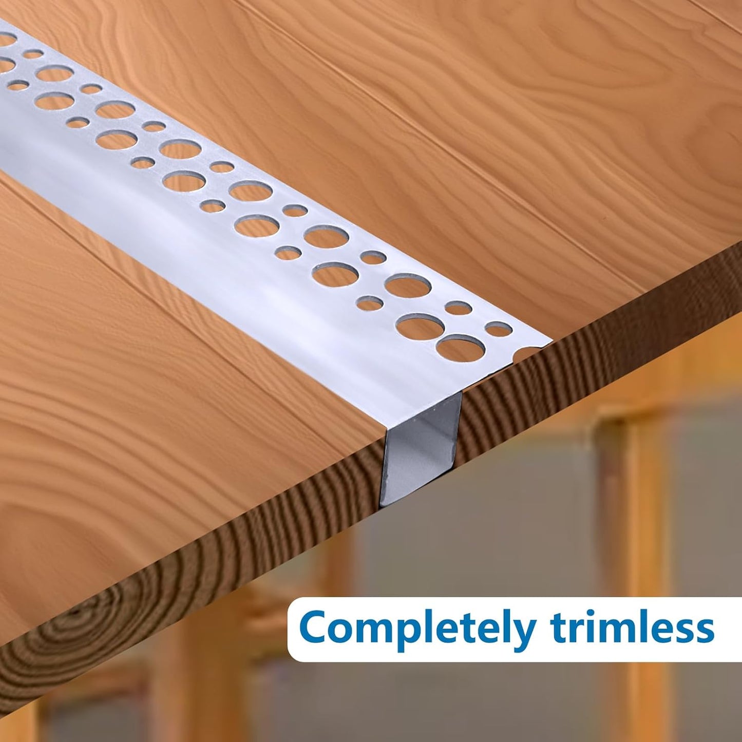 inShareplus Plaster-in LED Profile, 3.3ft/1M 6-Pack LED Aluminium Channel with Milky Diffuser, Trimless Recessed Single-Sided LED Strip Diffuser for Under Cabinet, Wall, Ceiling and Corners of Walls [Energy Class F]