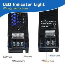 Load image into Gallery viewer, inShareplus LED Driver 12V 60W 5A, Slim LED Power Supply AC 240V to 12V DC Adapter, Constant Voltage LED Transformer for LED Strip Lights, LED Strip Cabinet Lights, LED Bulbs and Indoor Lamps.