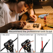 Load image into Gallery viewer, inShareplus 10M/32.8ft 24AWG 2x0.2mm² Electrical Wire, 2 Core Cable 5V/12V/24V Low Voltage Tinned Copper Wire, 300V Flexible and Soft Outdoor Cable High Temperature Resistant Extension Cable with Anti-Static Bag