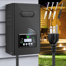 Laden Sie das Bild in den Galerie-Viewer, inShareplus 400W Low Voltage Landscape Transformer, Landscape Lighting Transformer with Timer and photocell Sensor, 120V AC to 12V/14V AC Outdoor Weatherproof Low Voltage Transformers for Landscape Lighting