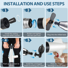Load image into Gallery viewer, inShareplus Toilet Plunger, Grey Toilet Unblocker Heavy Duty, High Pressure Plunger Kit with 4 Replaceable Heads and 1 Gloves Plunger Sink Unblocker for Unblocking Toilets, Sink, Bathtub, Floor, Drain
