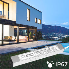 Laden Sie das Bild in den Galerie-Viewer, inShareplus LED Transformer 24 V 1.7 A 40 W IP67 Waterproof Outdoor Driver, AC 90-265 V to DC 24 Volt Low Voltage Transformer, 24 V Power Supply for LED Light, Computer Project, Outdoor Use