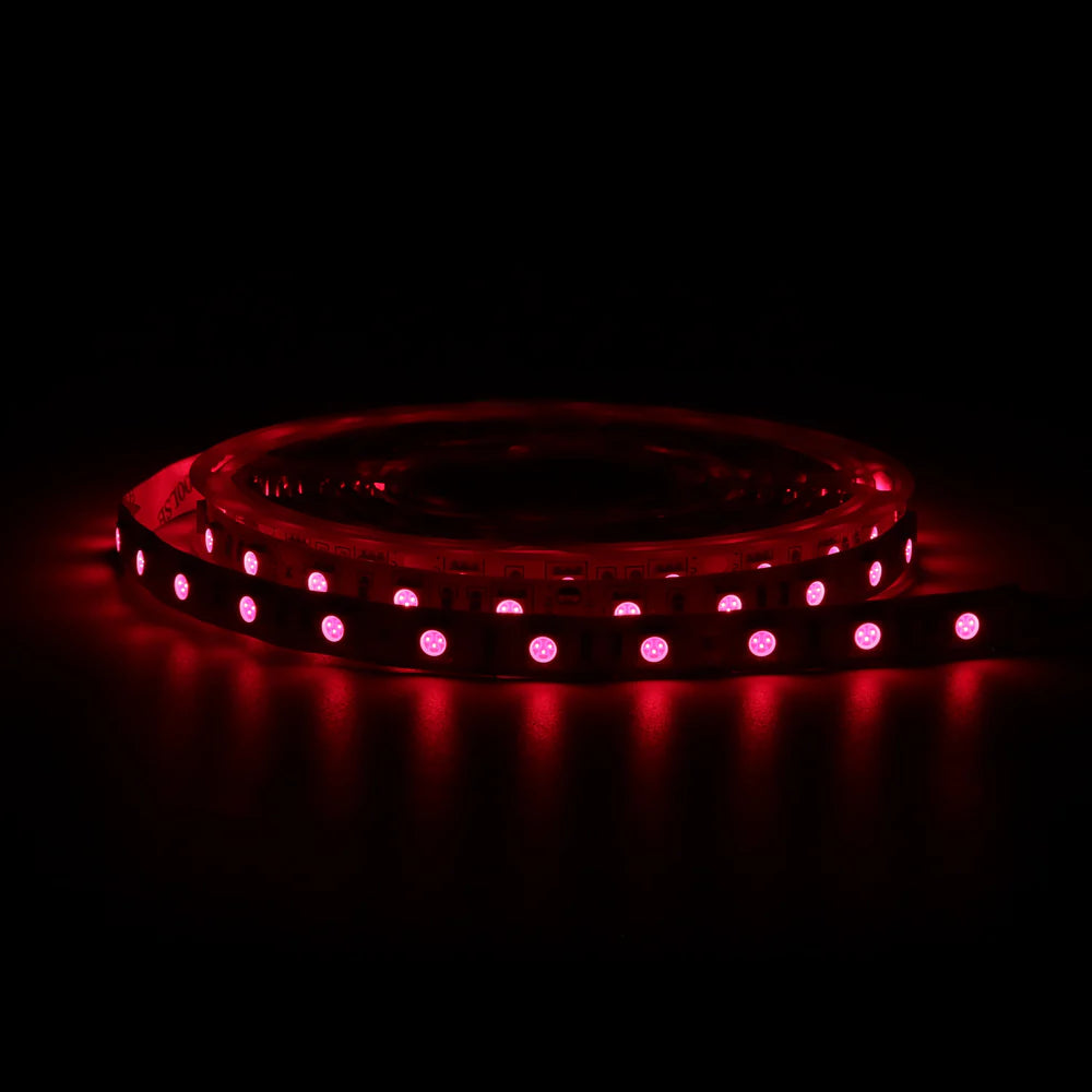 940nm 60 LEDs/m DC12V IR LED Light Strip – Invisible IR for Sensor Devices and Face Recognition, SMD2835/SMD5050, IP00/IP65, 5 Meters