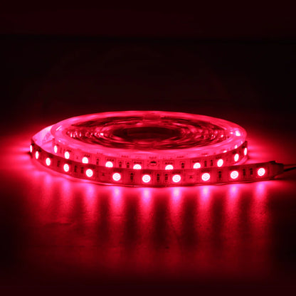 660–670nm 30 LEDs/m DC12V IR LED Light Strip – High Power Deep Red for Horticulture Systems, SMD5050, IP00/IP65, 5 Meters