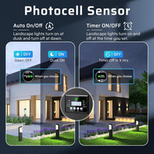 Laden Sie das Bild in den Galerie-Viewer, inShareplus 400W Low Voltage Landscape Transformer, Landscape Lighting Transformer with Timer and photocell Sensor, 120V AC to 12V/14V AC Outdoor Weatherproof Low Voltage Transformers for Landscape Lighting