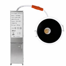 Laden Sie das Bild in den Galerie-Viewer, EZ-US Series Black Reflector 9W (3″) Deep Anti-Glare Recessed LED Downlight | 100–130V | 4/12 Pack | 5CCT Adjustable | 24° Beam | CRI>95 | for Home &amp; Light Commercial Use