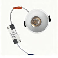 EZ-EU Series Angled Reflector 12W (3″) Deep Anti-Glare Recessed LED Downlight | 200–240V | 4/12 Pack | 3000K / 4000K / 5000K | 24° Beam | CRI>95 | for Home & Light Commercial Use