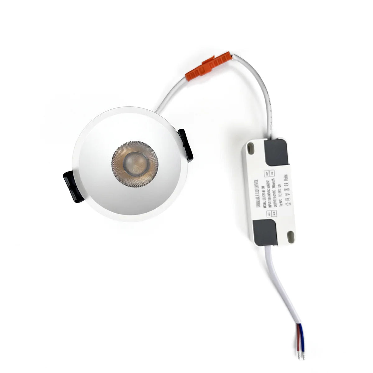 EZ-EU Series Angled Reflector 9W (2.6″) Deep Anti-Glare Recessed LED Downlight | 200–240V | 4/12 Pack | 3000K / 4000K / 5000K | 24° Beam | CRI>95 | for Home & Light Commercial Use