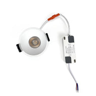 EZ-EU Series Angled Reflector 9W (2.6″) Deep Anti-Glare Recessed LED Downlight | 200–240V | 4/12 Pack | 3000K / 4000K / 5000K | 24° Beam | CRI>95 | for Home & Light Commercial Use